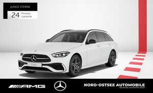 MERCEDES-BENZ-C 200 T AMG PANO AHK 360° KAMERA NIGHT PREMIUM-,Был в употреблении менее года