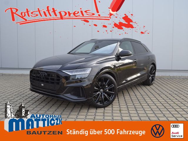 AUDI Q8 50 TDI S-line OPTIK-SCHWARZ 23-ZOLL RAUTE-LEDER STAND-HZ MATRIX ASSISTENZ+HEAD-UP!