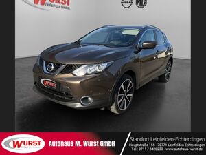 NISSAN-Qashqai-Tekna DIG-T 16 6MT SHZ Panoramaglasdach Allwetterreifen Scheibenheizung Ele Sitze,Gebrauchtwagen