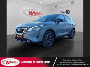 NISSAN-Qashqai-15 VC-T e-POWER Tekna+ elektrLedersitze Assistenzsysteme Rundumkameras PanoGlasDach DAB,Gebrauchtwagen