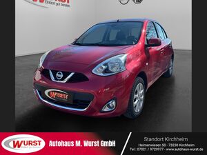 NISSAN-Micra-12 DIG-T Acenta Navi Klima Sitzhzg Licht-uRegensensor Tempomat CD-Radio,Vehículo de ocasión
