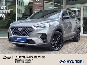 HYUNDAI-TUCSON-16 T-GDI 7-DCT 4WD N Line AHK / Winterräder / 360° / Pano / ACC / Navi,Begangnade