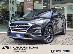 HYUNDAI-TUCSON-16 T-GDI 7-DCT 4WD Premium / AHK / Pano / Leder / ACC / LED / KRELL,Vehicule second-hand