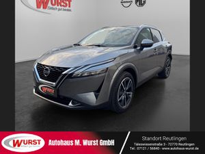 NISSAN-Qashqai-13 DIG-T MHEV AHK Tekna LED Panorama Rundumkameras Winterpaket Navi Sitzheizung,Polovna