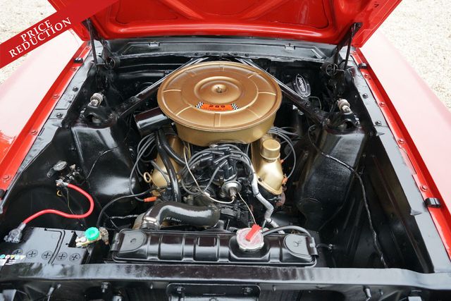 FORD Mustang 289 Cu engine, red over red,Manual gearb