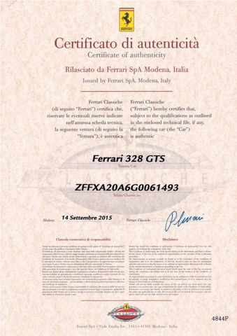 FERRARI 328 GTS only 47.549 miles! rare azzurro metalliz