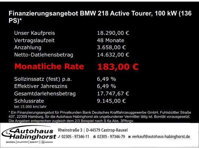 BMW 218 Active Tourer