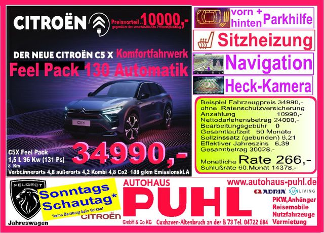 CITROEN C5 X PureTech 130 Feel Pack S&S (EURO 6d)