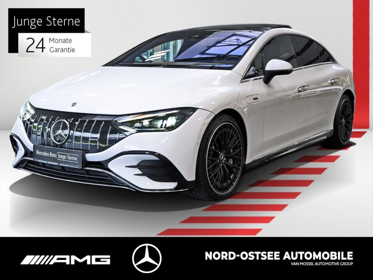 MERCEDES-BENZ EQE 43 AMG 4M BURMESTER DIGITAL LIGHT HUD 360° 