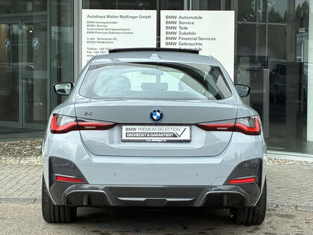BMW i4 e40 GC M Sport HUD ACC GlasD.Laser Kamera HiFi Sportpaket Bluetooth Navi Klima Standhzg PDC el. Fe Ansicht 7 für Fahrzeugdetailseite