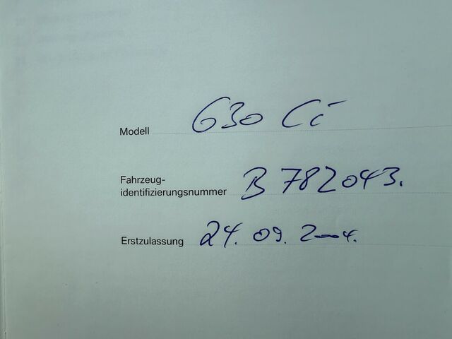 BMW 630 i Cabrio*1.Hand,deutsch,Automatik,Leder,Navi...
