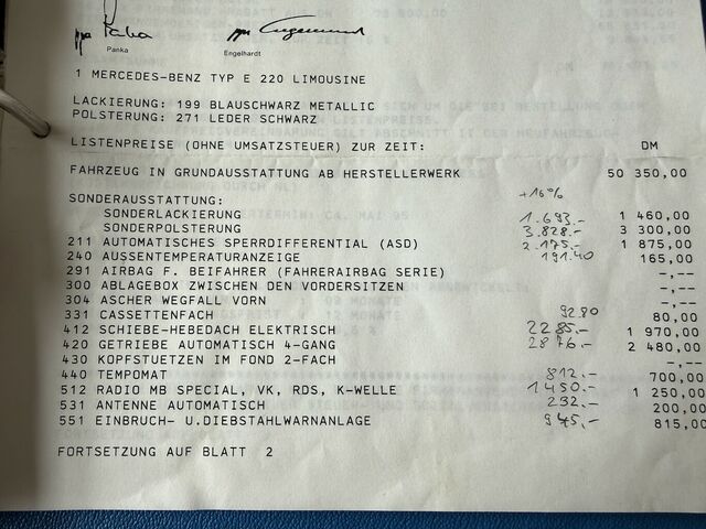 MERCEDES-BENZ E 220 Sportline*Leder,Klima,Automatik,orig.134tkm...