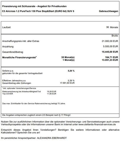 CITROEN C3 Aircross Ansicht 17 für Fahrzeugdetailseite