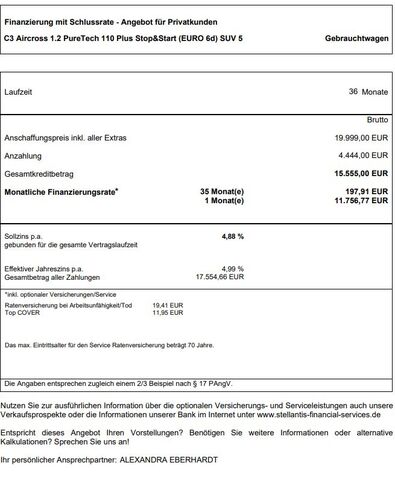 CITROEN C3 Aircross Ansicht 30 für Fahrzeugdetailseite