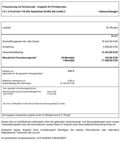 CITROEN C3 PureTech 110 Elle Ansicht 10 für Fahrzeugdetailseite
