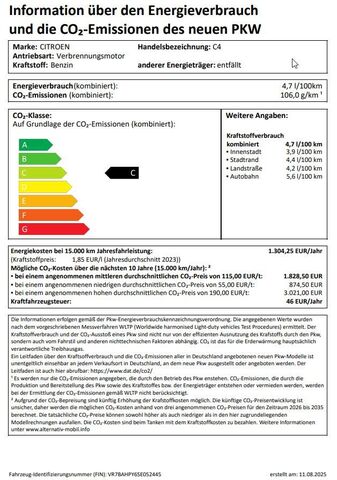 CITROEN C4 Mild-Hybrid 145 Collection Ansicht 22 für Fahrzeugdetailseite