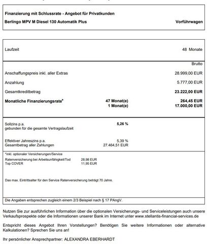 CITROEN Berlingo Ansicht 23 für Fahrzeugdetailseite