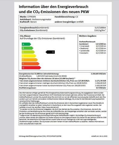 CITROEN C3 Ansicht 28 für Fahrzeugdetailseite