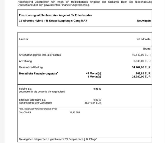 CITROEN C5 Aircross Hybrid 145 MAX Automatik Ansicht 22 für Fahrzeugdetailseite