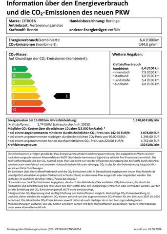 CITROEN Berlingo PureTech 110 Plus M Ansicht 11 für Fahrzeugdetailseite