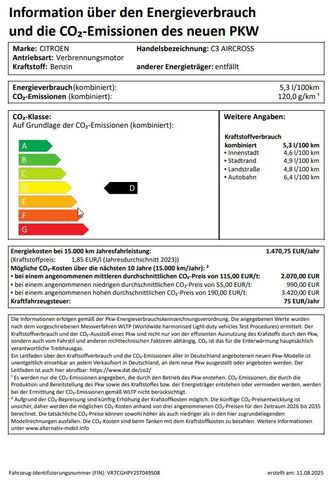 CITROEN C3 Aircross Ansicht 14 für Fahrzeugdetailseite
