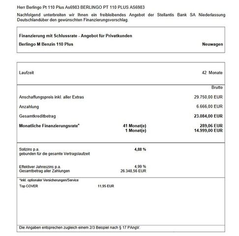 CITROEN Berlingo Ansicht 10 für Fahrzeugdetailseite