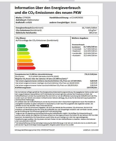 CITROEN C3 Aircross Elektro 113 TEAM D Extended-Range Automatik Ansicht 11 für Fahrzeugdetailseite