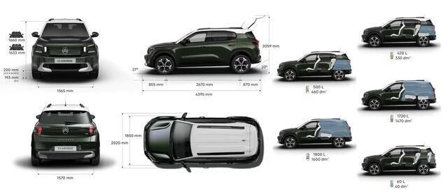 CITROEN C3 Aircross Elektro 113 TEAM D Extended-Range Automatik Ansicht 15 für Fahrzeugdetailseite