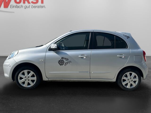 NISSAN Micra Acenta Klimaautom Temp Tel.-Vorb. PDC Speedlimiter Alu Freisprech BT el.SP Ansicht 2 für Fahrzeugdetailseite