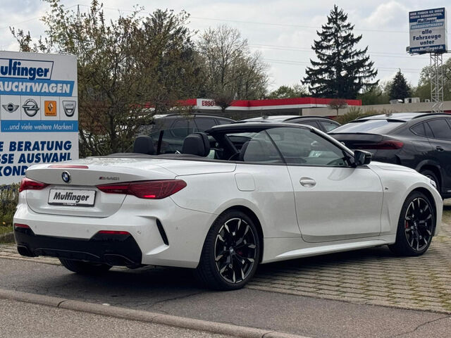 BMW M440 i xDr. M Sport Cabrio HUD AK Ha/Ka 19 Sportpaket Bluetooth Navi LED Vollleder Klima PDC el. Fens Ansicht 12 für Fahrzeugdetailseite
