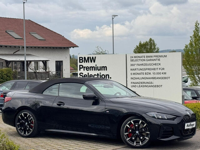 BMW 420 d Cabrio M Sport AHK HUD Ha/Ka Lenkh. 19 Sportpaket Navi LED Vollleder Klima Aktivlenkung PDC el. Ansicht 2 für Fahrzeugdetailseite