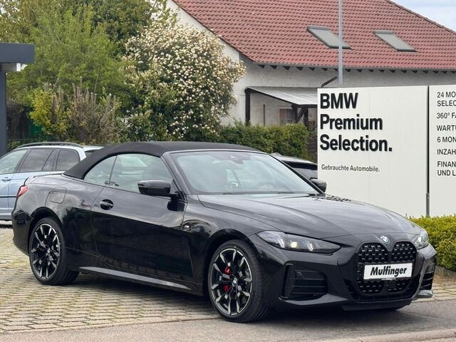 BMW 420 d Cabrio M Sport AHK HUD Ha/Ka Lenkh. 19 Sportpaket Navi LED Vollleder Klima Aktivlenkung PDC el. Ansicht 3 für Fahrzeugdetailseite