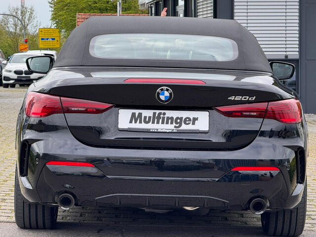 BMW 420 d Cabrio M Sport AHK HUD Ha/Ka Lenkh. 19 Sportpaket Navi LED Vollleder Klima Aktivlenkung PDC el. Ansicht 7 für Fahrzeugdetailseite
