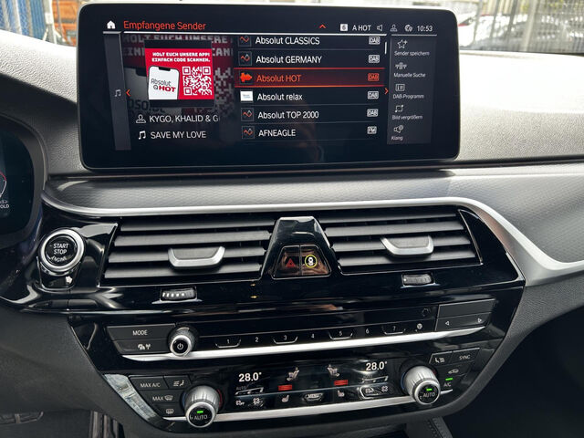 BMW 530 d xDr M Sport HUD ACC Standh.Laser KomfS.AHK Sportpaket Bluetooth Navi Vollleder Klima Standhzg P Ansicht 14 für Fahrzeugdetailseite