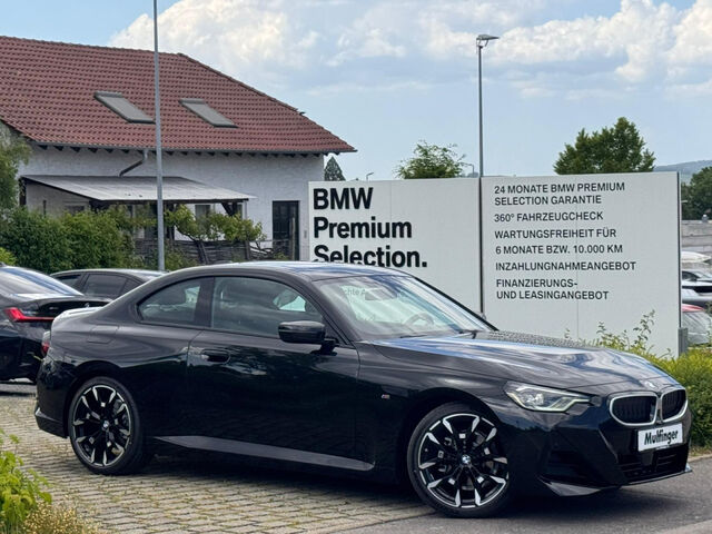 BMW 218 i CoupÃ© M Sport Glasdach Komfz. Ha/Ka 19 Sportpaket Navi LED Klima PDC Ansicht 2 für Fahrzeugdetailseite