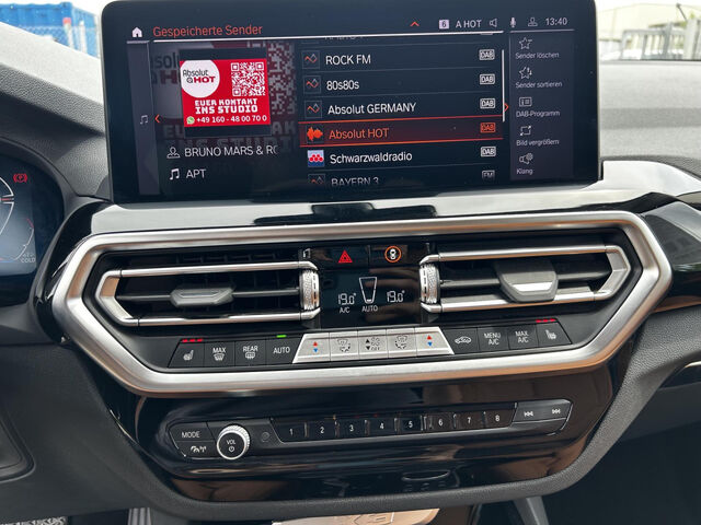 BMW X3 x30d Sports.HUD ACC Laser LiveProf.Kamera AHK Bluetooth Navi Vollleder Klima PDC el. Fenster Ansicht 14 für Fahrzeugdetailseite