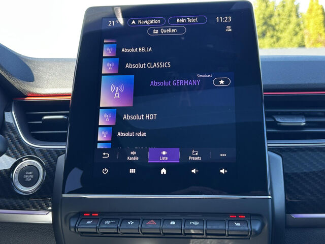RENAULT Arkana TCe 160 R.S. LINE ACC Kamera GlasD.Lenkh. Sportpaket Bluetooth Navi LED Klima Einparkhilfe el Ansicht 14 für Fahrzeugdetailseite