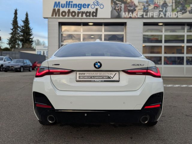 BMW 430 Gran Coupe 430d xDr. GC. M Sport HUD ACC SurView GlasD. AHK Sportpaket Bluetooth Navi LED Vollleder Klima Aktiv Ansicht 8 für Fahrzeugdetailseite