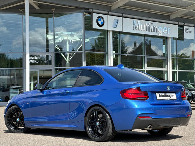 BMW 218 i Coupe Aut.M Sport Navi Kamera KomfZug.18 Sportpaket Bluetooth LED Klima PDC el. Fenster Ansicht 8 für Fahrzeugdetailseite