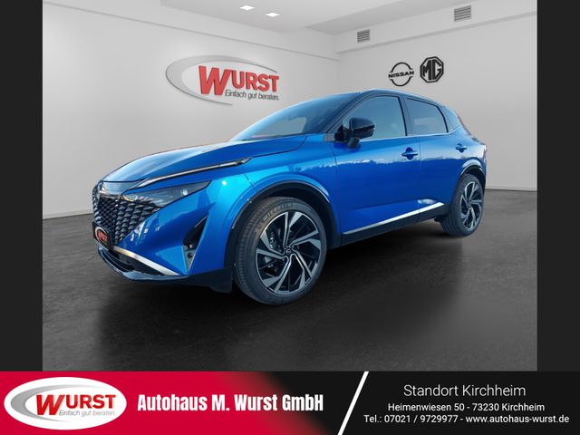 NISSAN Qashqai Tekna+ 1.3 DIG-T Xtronic-Aut. BOSE PanoGlasDach Leder Navi Rundumkameras HeadUD-Display