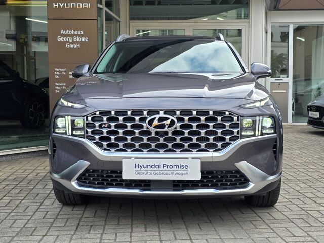 HYUNDAI SANTA FE PHEV 1.6 T-GDI A/T 4WD Prime / AHK / Winterräder / Pano / 360° / Leder / Totwinkel / Navi Ansicht 3 für Fahrzeugdetailseite