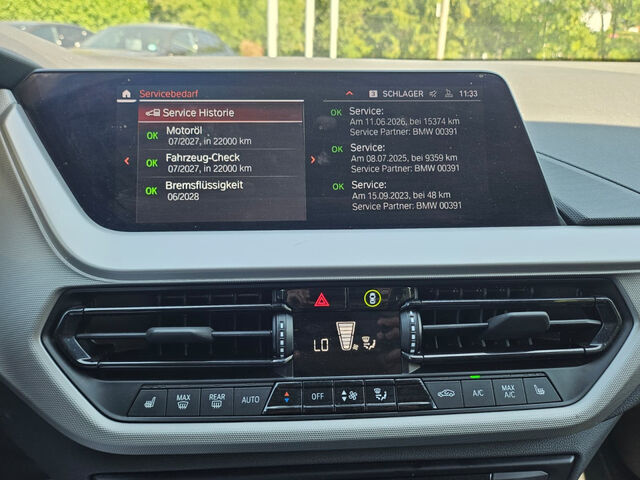 BMW 118 i Aut. LED LiveProf.DrivAss.M-Lenkrad-beheizt Bluetooth Navi Klima PDC el. Fenster Ansicht 14 für Fahrzeugdetailseite