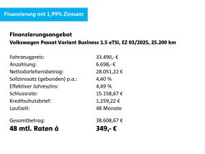 VW Passat Variant 1.5 eTSI Business DSG*NAVI*CAM*UVM