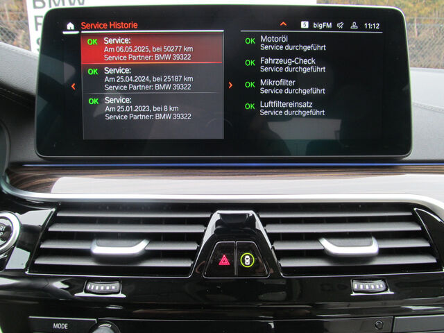 BMW 520 d xDrive Leder Standh.HUD ACC Laser 18 Bluetooth Navi Vollleder Klima Standhzg PDC el. Fenster Ansicht 13 für Fahrzeugdetailseite