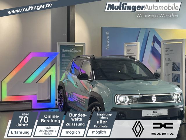 RENAULT R4 R 4 E-Tech elektrisch Iconic 150 Comfort Range Bluetooth Navi Klima Einparkhilfe el. Fenster Ansicht 1 für Fahrzeugdetailseite