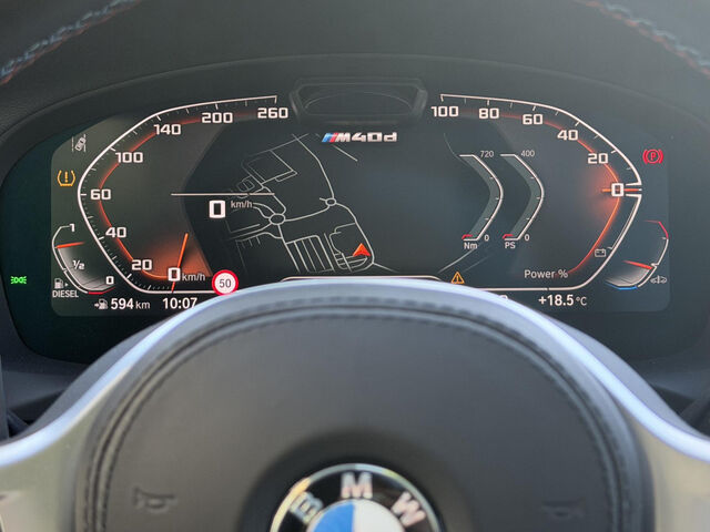 BMW X3 M40 d HUD ACC Pano.Standh.Laser SuView.AHK 20 Sportpaket Bluetooth Navi Vollleder Klima Aktivlenku Ansicht 12 für Fahrzeugdetailseite