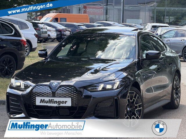 BMW i4 eDrive40 Gran CoupÃ©,M Sport, Schiebedach,AHK, I Sportpaket Navi LED Vollleder Klima PDC Ansicht 1 für Fahrzeugdetailseite