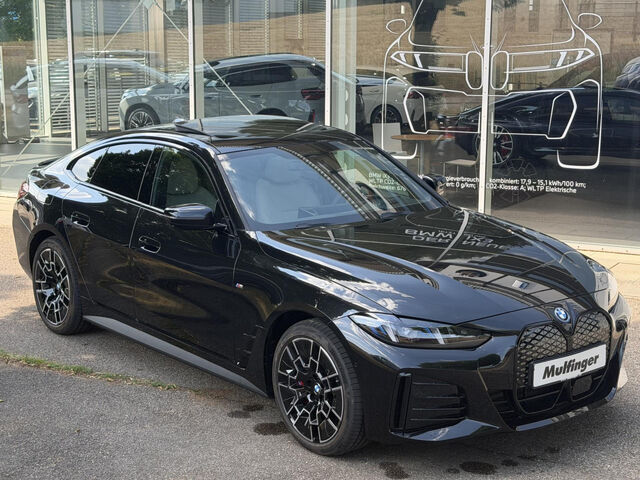 BMW i4 eDrive40 Gran CoupÃ©,M Sport, Schiebedach,AHK, I Sportpaket Navi LED Vollleder Klima PDC Ansicht 4 für Fahrzeugdetailseite