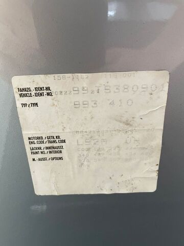 PORSCHE 911 993 turbo Targa -450 PS, 1.dt. Hd. - H-Kz.