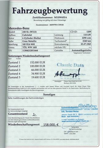 MERCEDES-BENZ 230 SL Pagode - dt. Spitzenrestaration - H-Kz.